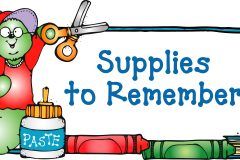 Supplies to Remember